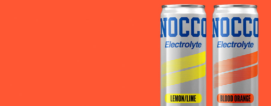 NOCCO Electrolyte. Lemon/Lime- ja Blood Orange -makuisena.